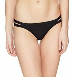 NWT Seafolly Inka Rib Brazilian Pant Cheeky Strappy Swim Bottom 10